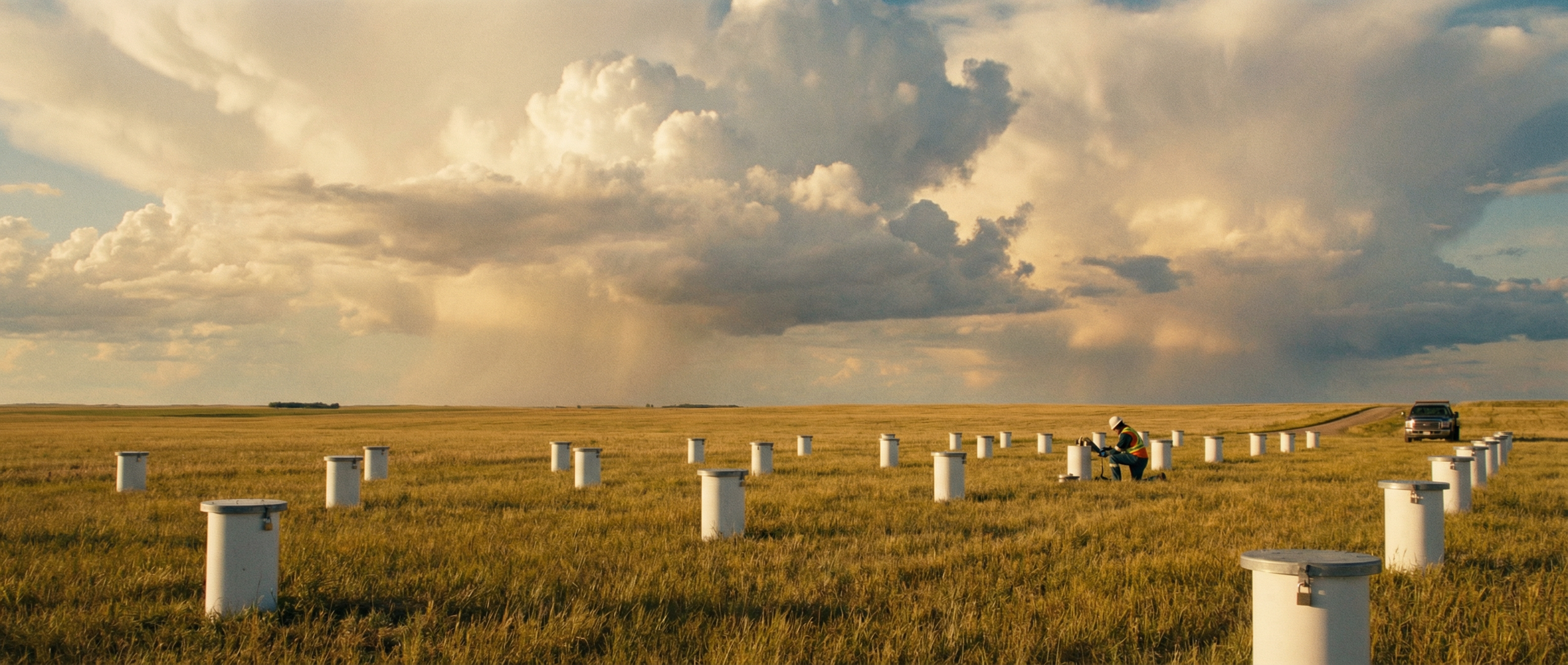 Monitoring wells across a Canadian prairie environmental site